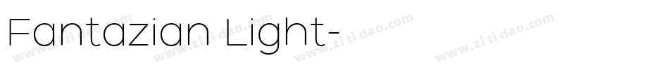 Fantazian Light字体转换